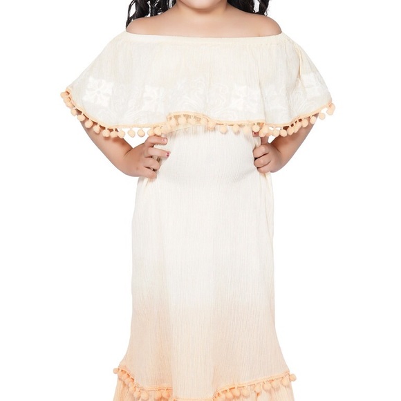 America & Beyond Salmon Ombré Dress - Picture 3 of 3